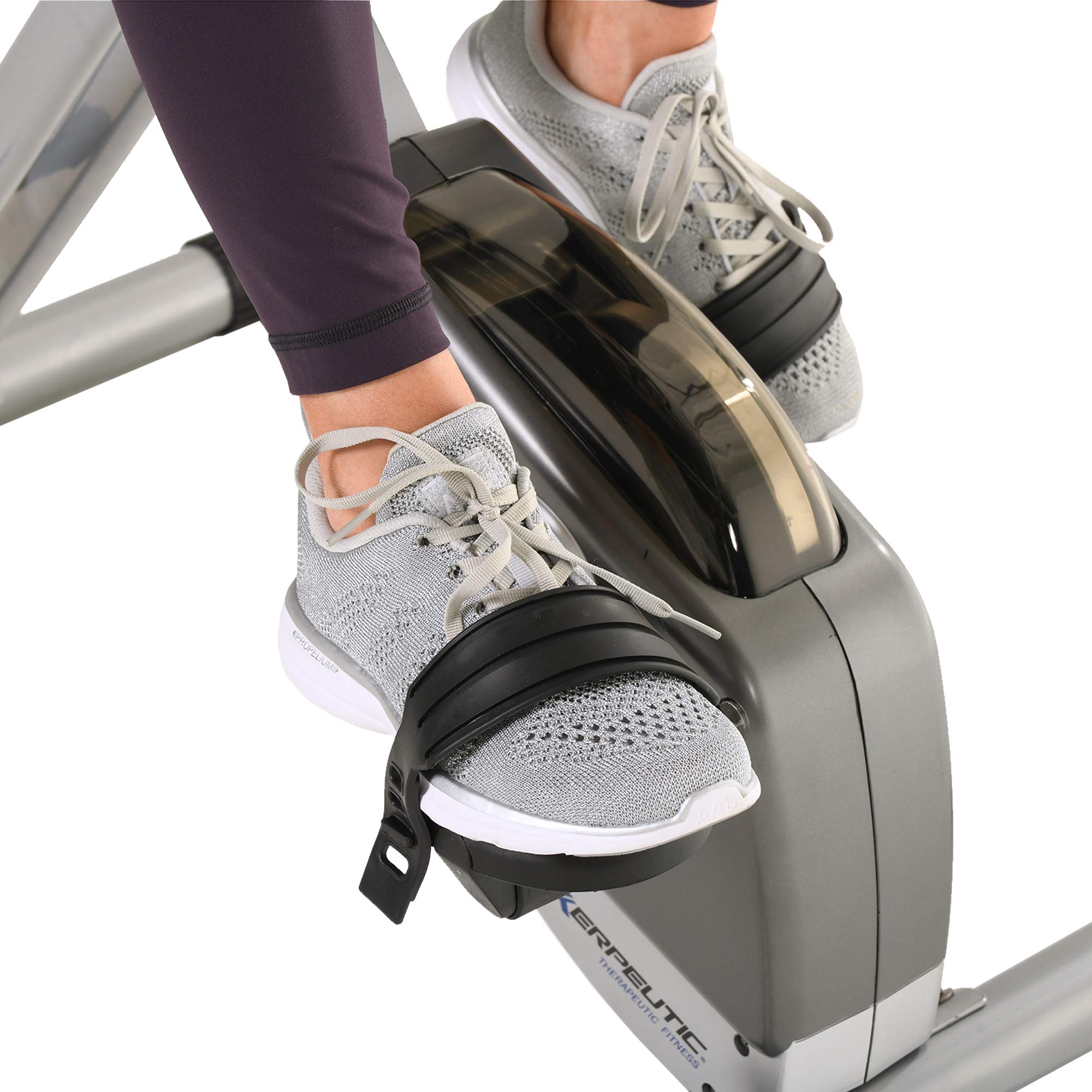 EXERPEUTIC Klappbarer Heimtrainer mit Magnetbremssystem & Handpulsmessung